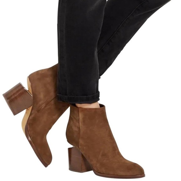 𝅺Alexander Wang Gabi Suede Tilt-Heel Bootie - Picture 2 of 8